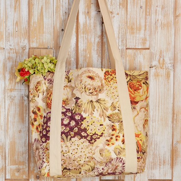 April Cornell Autumn Gathering Market Tote Bag NWT - Picture 2 of 2